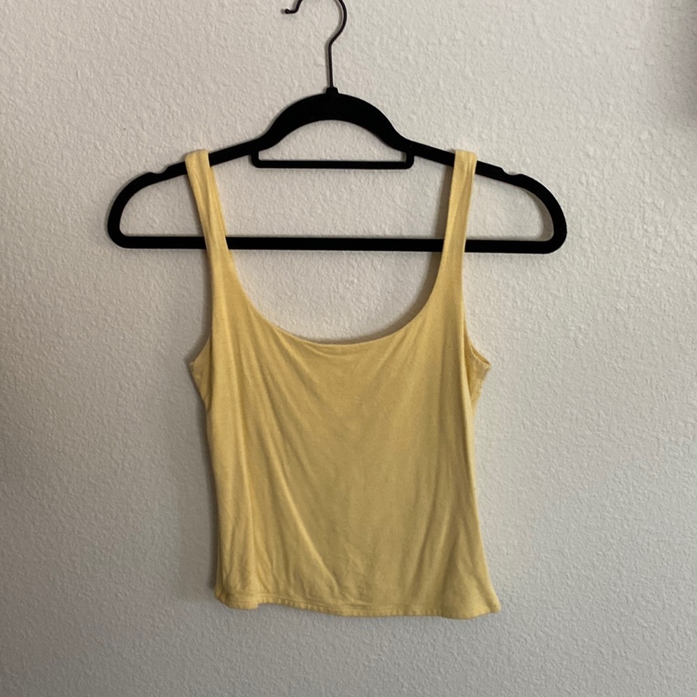 Pale Yellow Tank Top